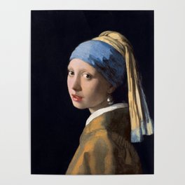 Johannes Vermeer - Girl with a Pearl Earring Poster