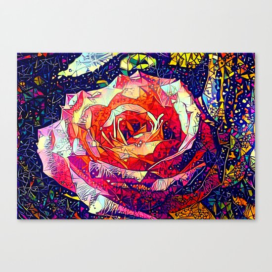 Jeweled Rose Canvas Print