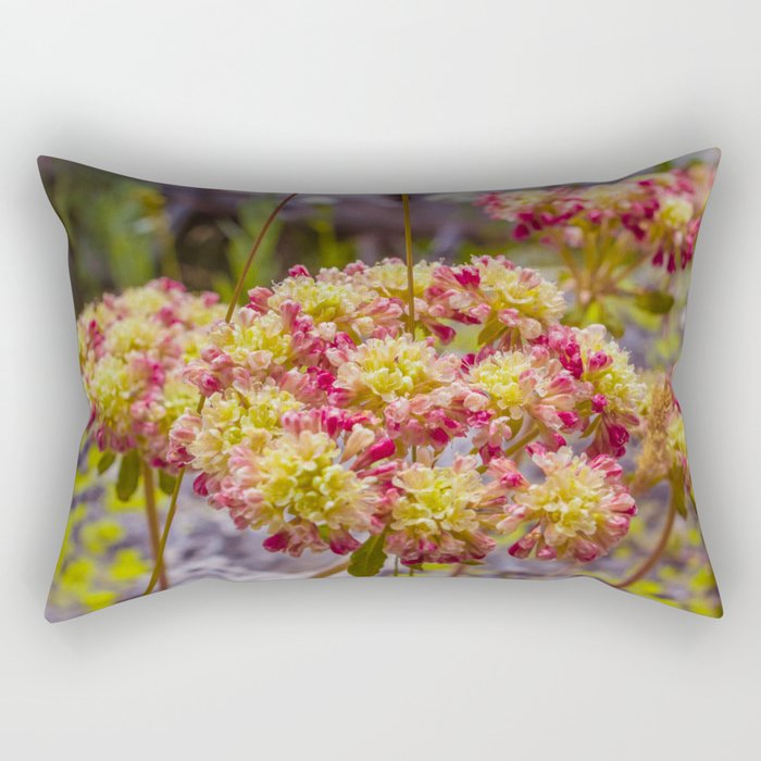 Pink and Yellow and Alive Rectangular Pillow