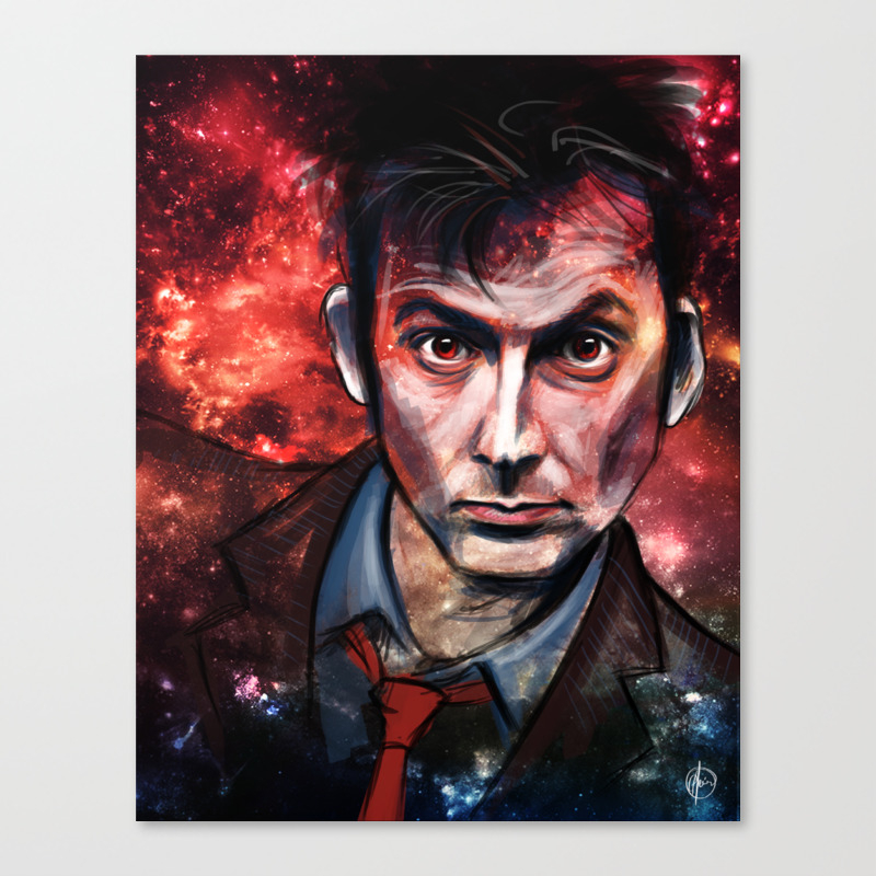 Tenth Doctor Canvas Print By Kabezonita Society6