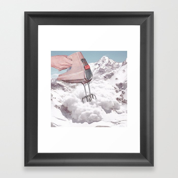 Doris Whisker II - Avalanche Whipped Cream Mountain Framed Art Print