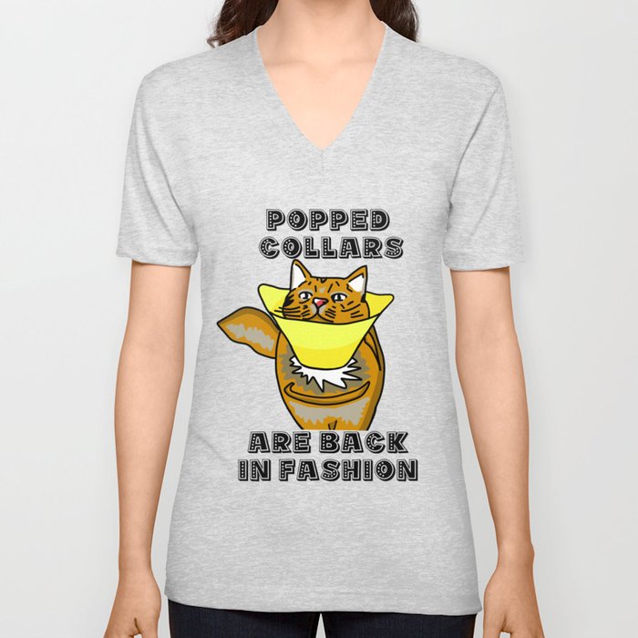 Popped Collars Are Back In Fashion V Neck T Shirt