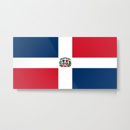 Flag of the dominican republic Metal Print | Santodomingo, Santiago, Dominicaine, American, Antilles, Dominicain, Hispaniola, Antillas, Dominicana, Quisqueyano 