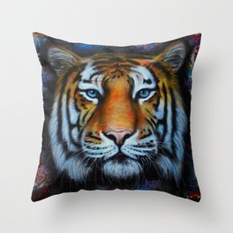 Tiger of Hosier Lane Throw Pillow