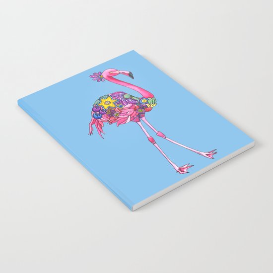 Fancy Felicity Flamingo (Blue) Notebook