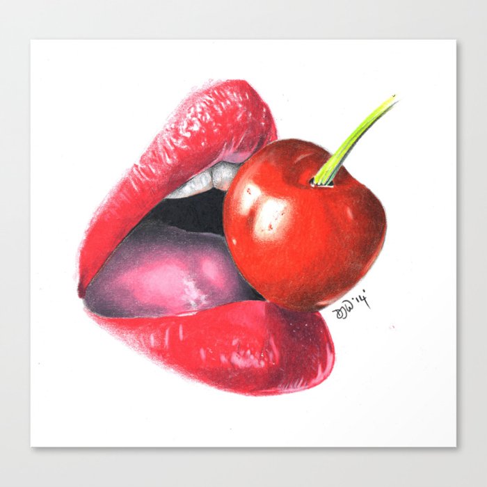 Wax Lips Art Print by Cherry Toke