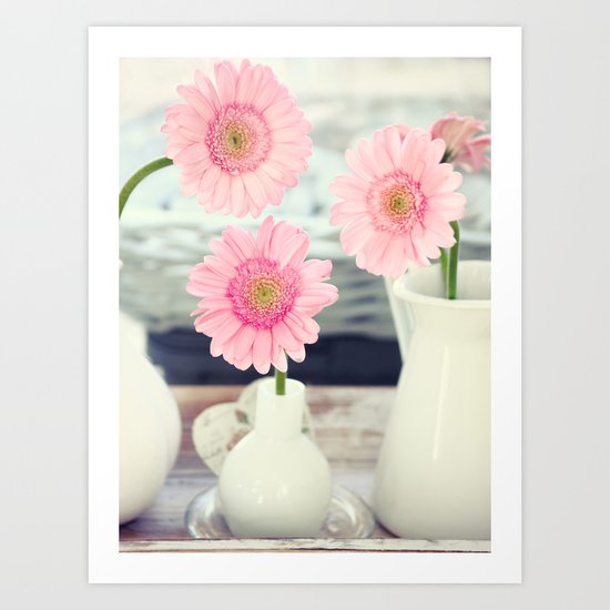Pink Gerbera Stilllife Art Print