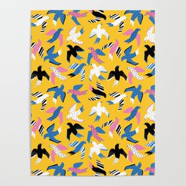 Tropical Birds Large Poster