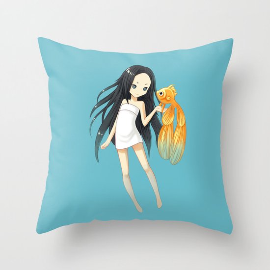 Goldfish Throw Pillow