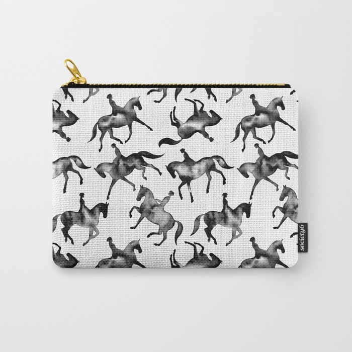 Dressage Horse Silhouettes Carry-All Pouch