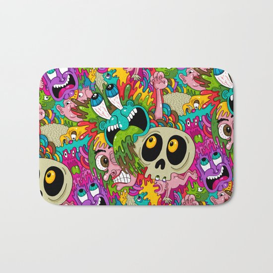Puke Pattern Bath Mat