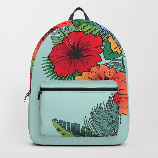 Hawaiian Flowers Backpack