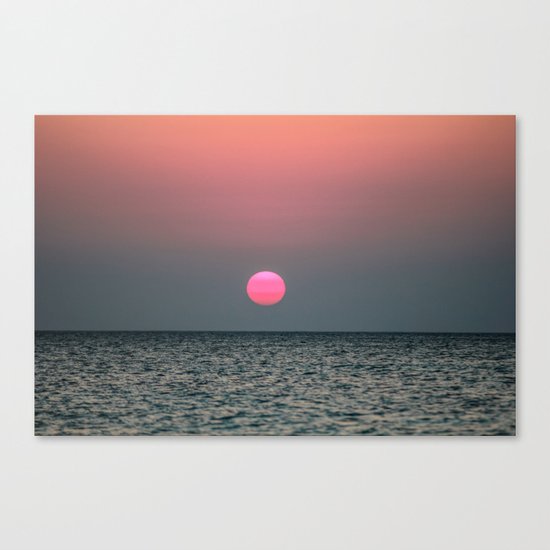 Sunset over the Pacific Canvas Print