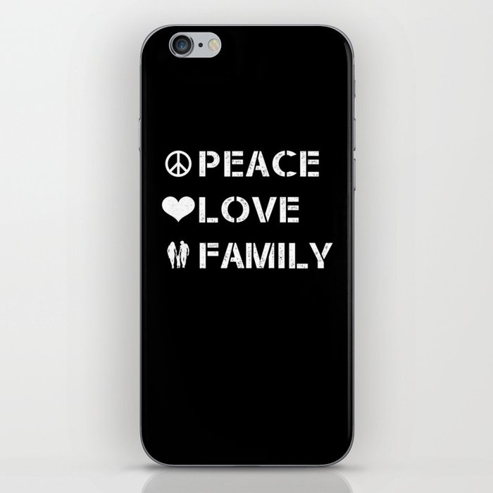 Family Peace Love Family iPhone Skin