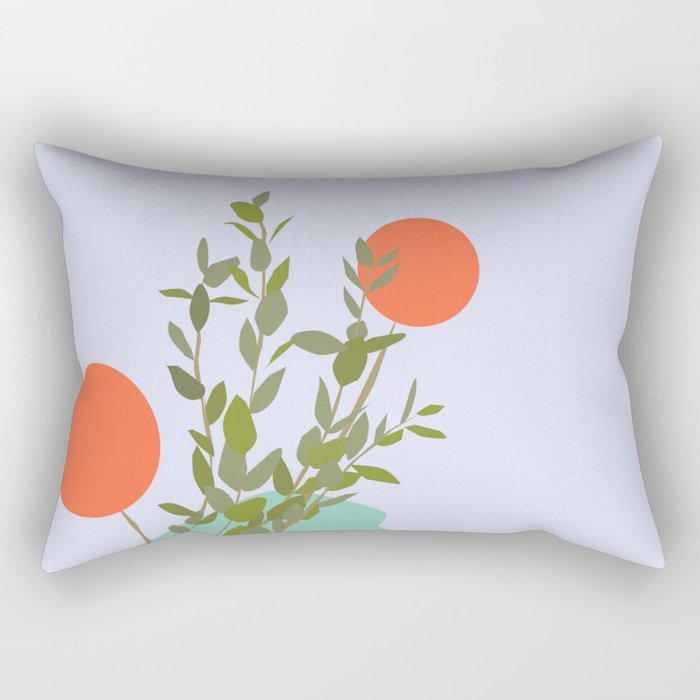 Grass on the mountain Rectangular Pillow