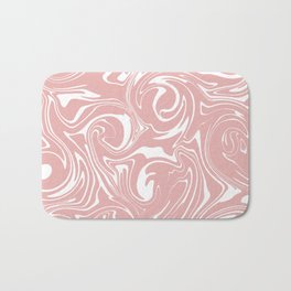Spill - Pink and White Bath Mat