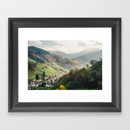 Schwarzwald Black Forest - Autumn Fall in Germany - Mountain Landscape Photography Framed Art Print
