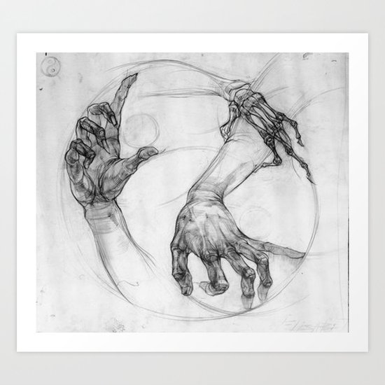 hand of life Art Print