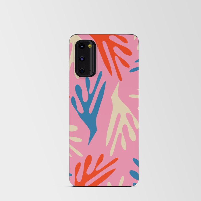 Ailanthus Cutouts Colourful Abstract Pattern Pink Blue Red Cream Android Card Case