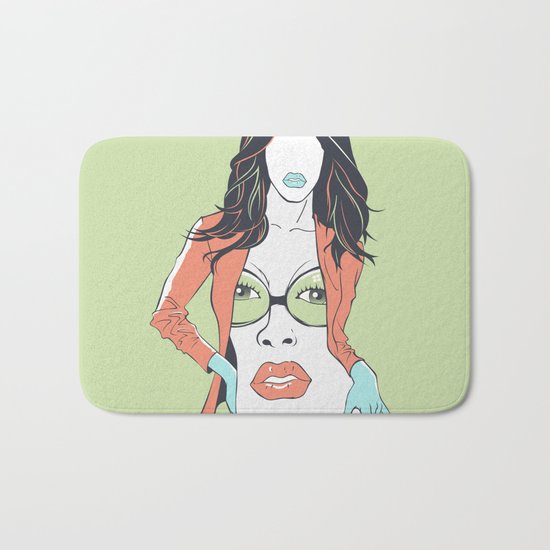 The face Bath Mat