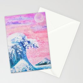 The Wave At Sunset Stationery Cards