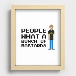 People, what a bunch of bastards. Recessed Framed Print