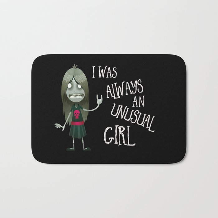 Unusual Series - A Girl and Her Metal Bath Mat