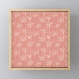 Palm Trees - Peach Framed Mini Art Print
