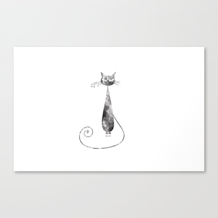 Serious Cat Canvas Print