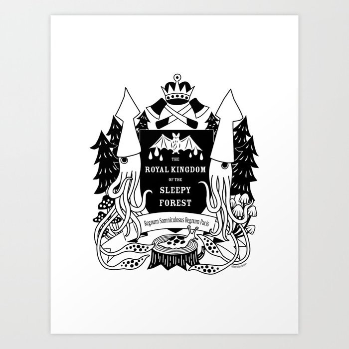 The Royal Kingdom of the Sleepy Forest Art Print