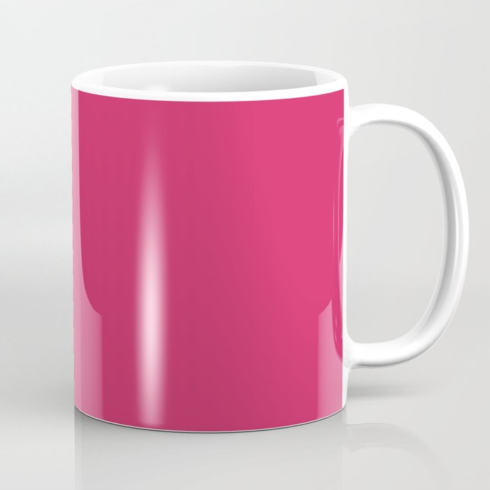 Sparkling Cosmo rose red solid color modern abstract pattern  Coffee Mug