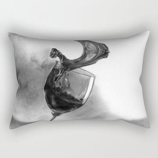 Dine with fine wine Rectangular Pillow