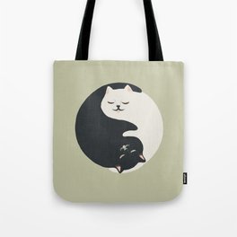 Hidden cat 26 yin yang hug Tote Bag