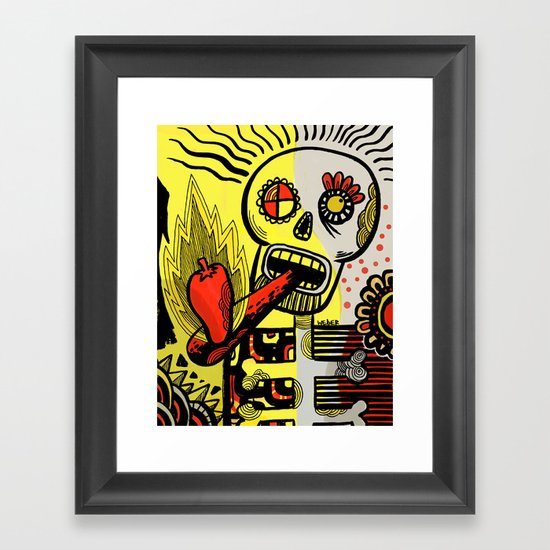 Endorphin Rush / Shake'n the Skull! Framed Art Print
