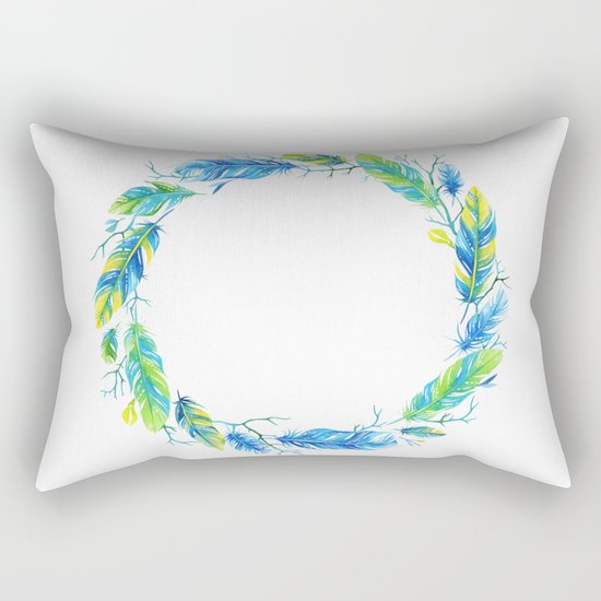 Feathers Crown 01 Rectangular Pillow