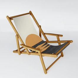 Sunset Geometric Midcentury style Sling Chair