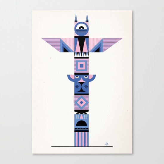 Geometric Totem Canvas Print