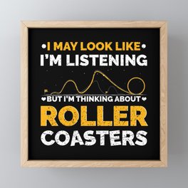 Roller Coaster Enthusiast Framed Mini Art Print