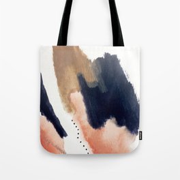Drift Away [2] - a mixed media abstract piece in pink, brown, and purple Tote Bag