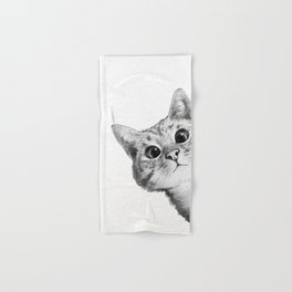 sneaky cat Hand & Bath Towel