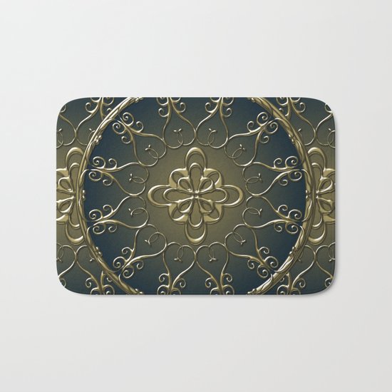 Golden Nemo Pattern Bath Mat