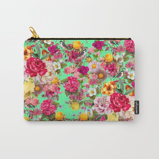 Floral Pattern Carry-All Pouch