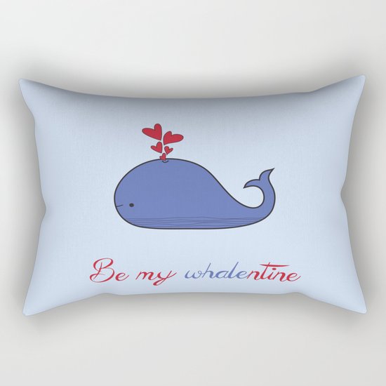 Whalentine Rectangular Pillow