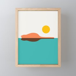 Cat island Framed Mini Art Print