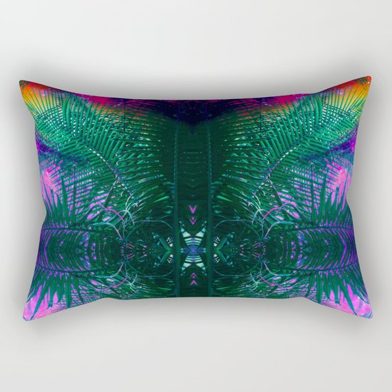 funky Palm Rectangular Pillow