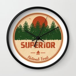 Superior National Forest Wall Clock