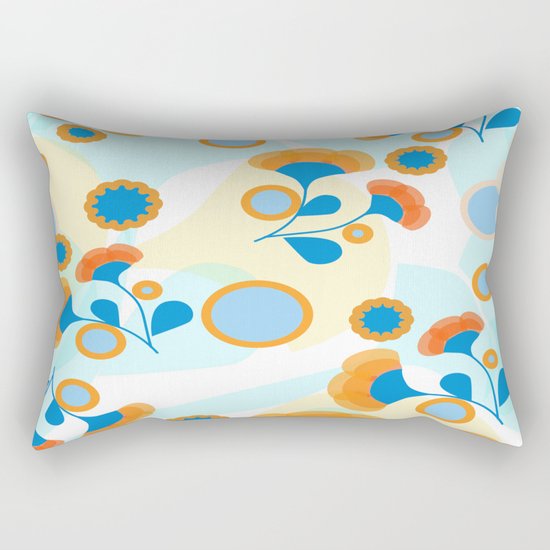 Calendula Pattern Rectangular Pillow