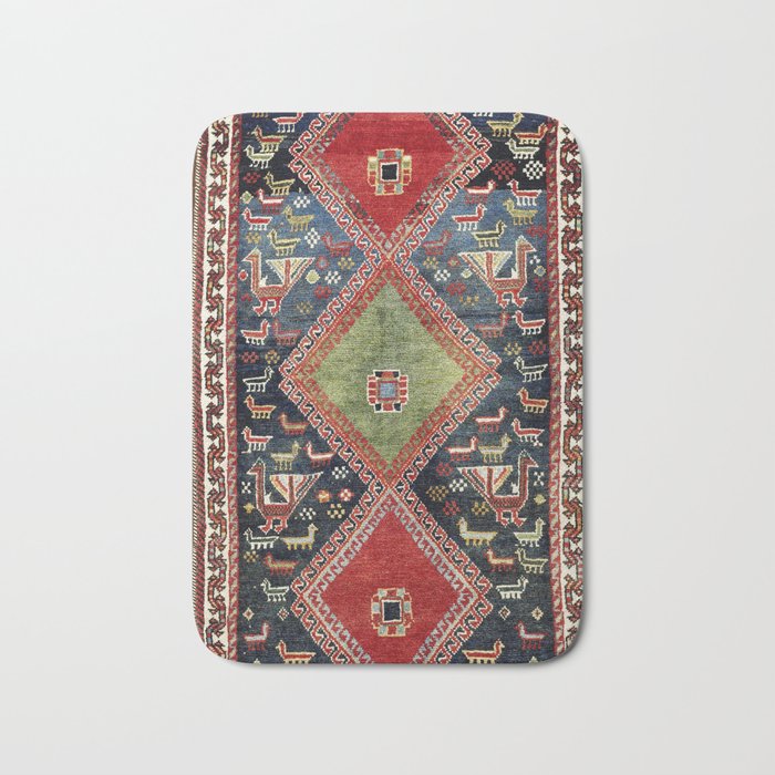 Luri Fars Southwest Persian Animal Carpet Print Bath Mat