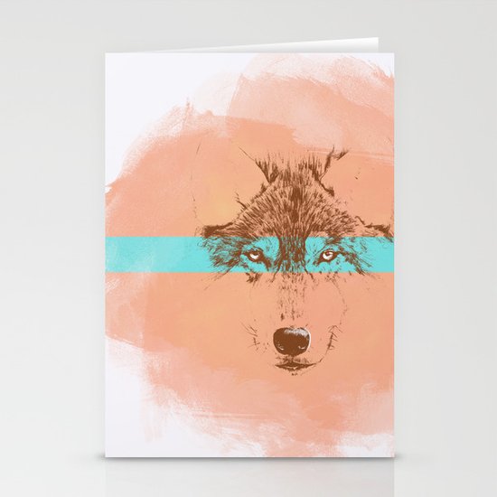 The Blue Eyed Wolf Stationery Cards