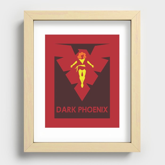Darkly Rising From The Ashes Recessed Framed Print